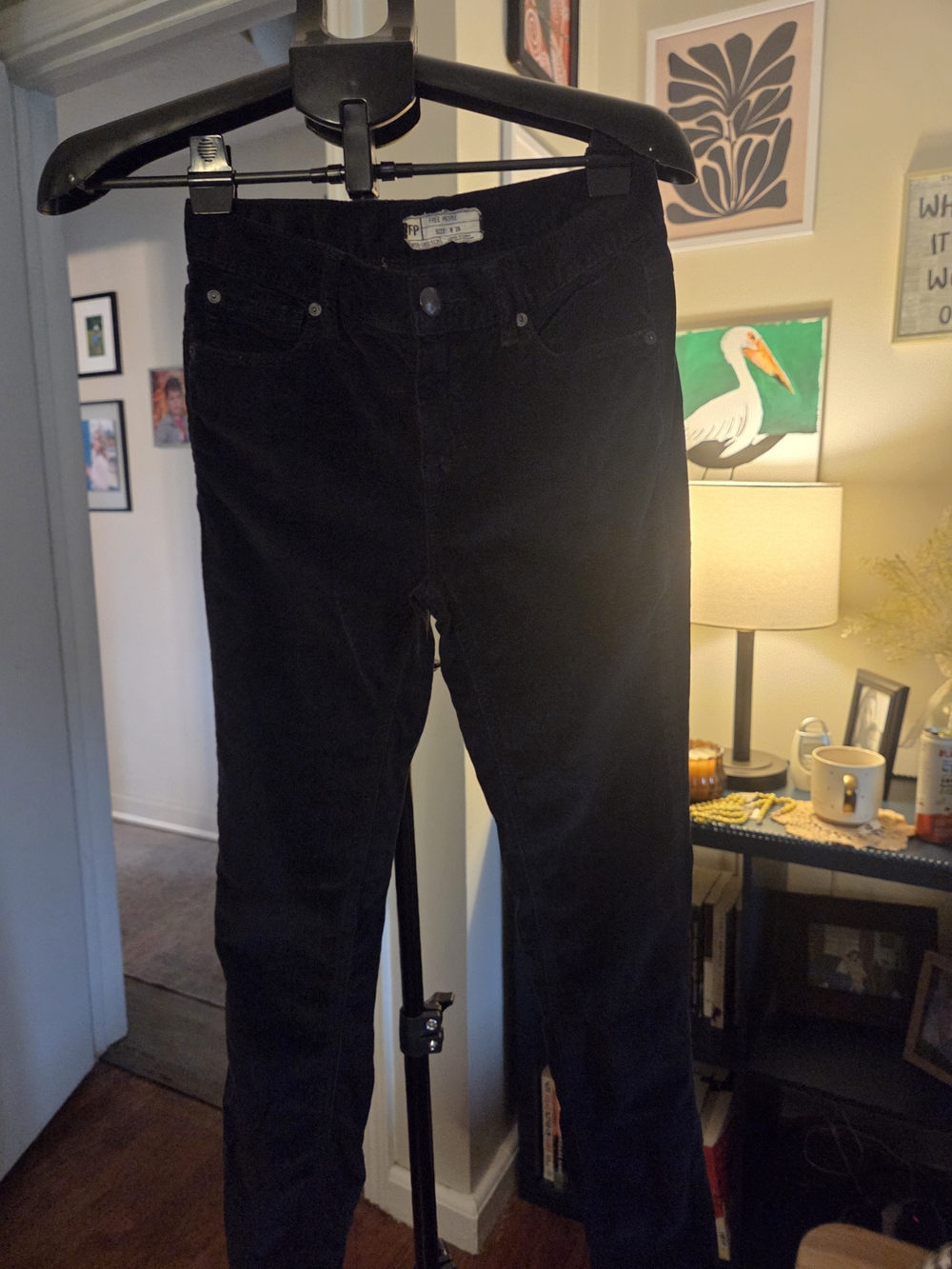 Free People Women’s Black Corduroy Jeans -26